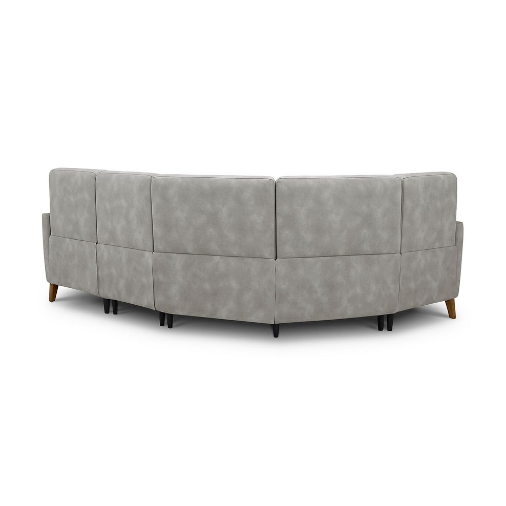 Dylan Right Hand Corner Sofa in Oxford Grey Fabric 3