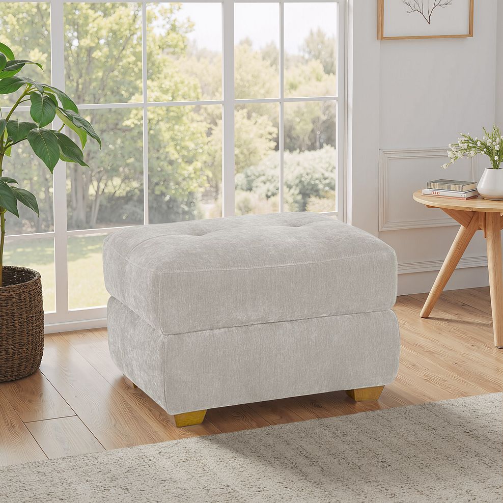 Dylan Storage Footstool in Amigo Dove Fabric 1