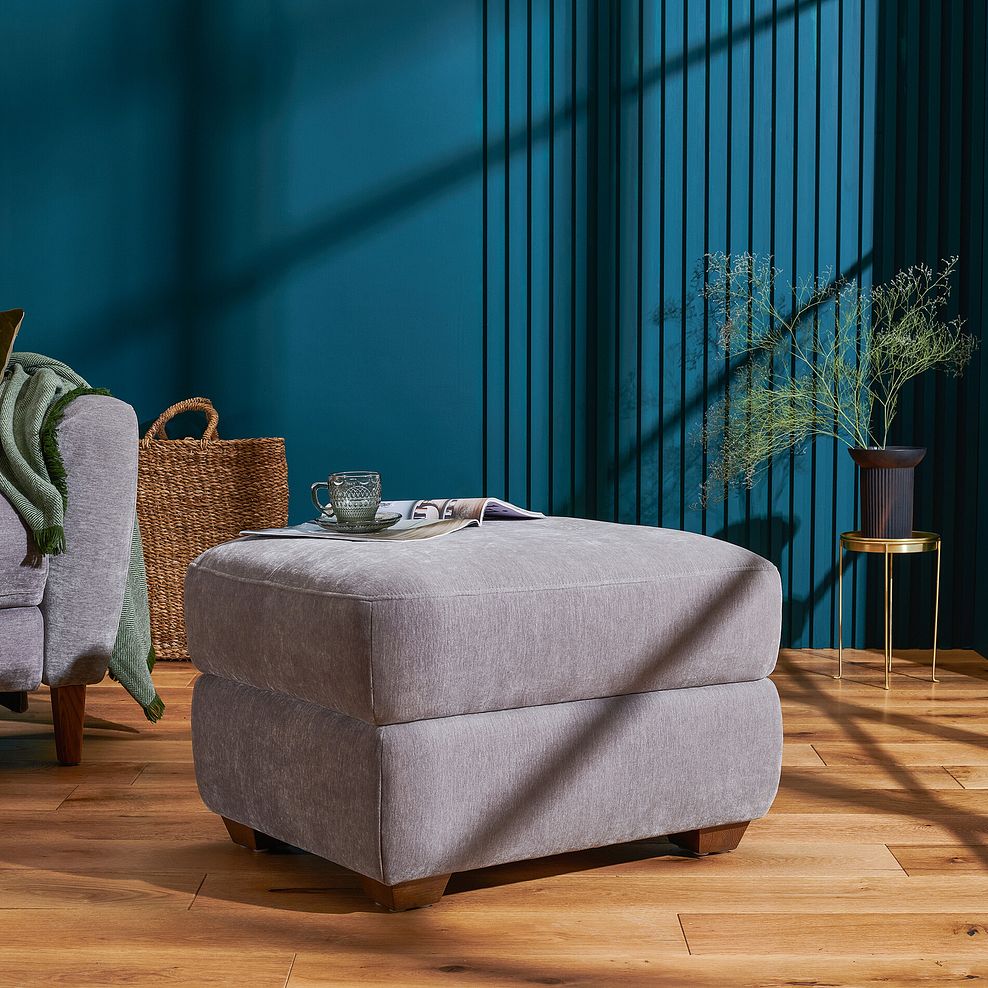 Dylan Storage Footstool in Amigo Granite Fabric 1