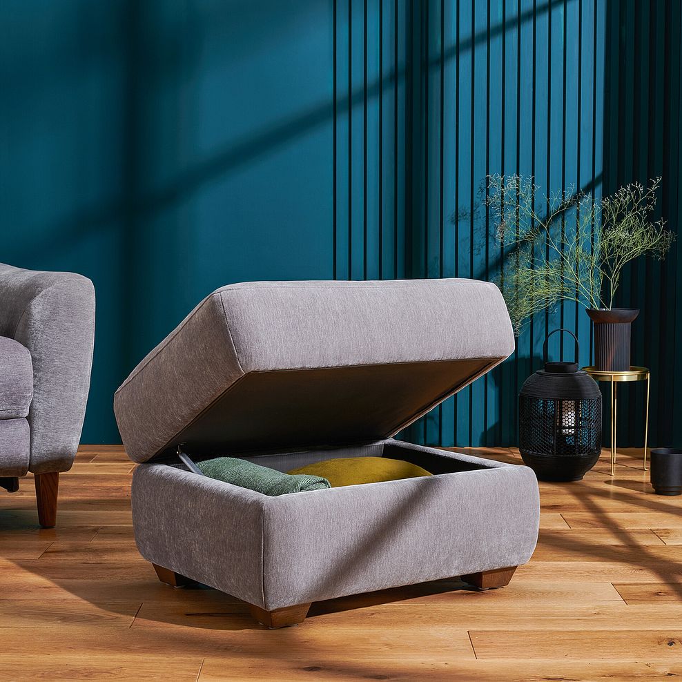 Dylan Storage Footstool in Amigo Granite Fabric 2