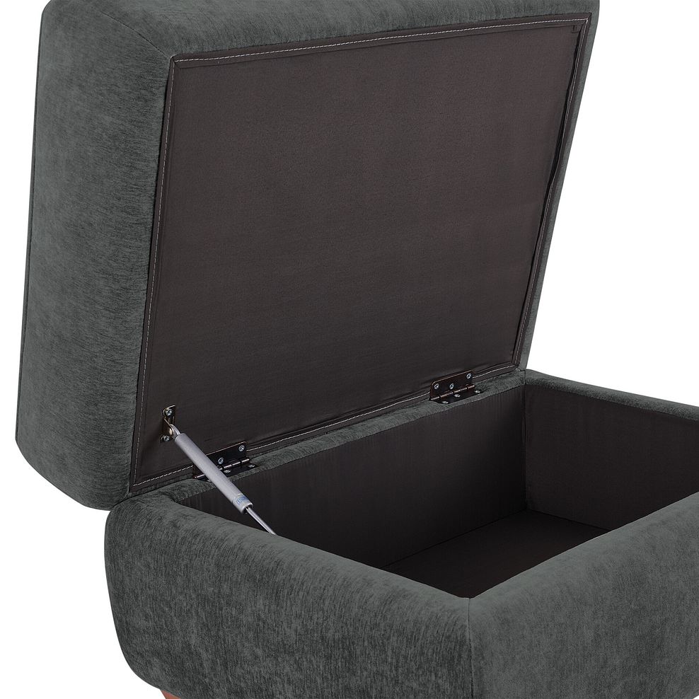 Dylan Storage Footstool in Darwin Charcoal Fabric 5