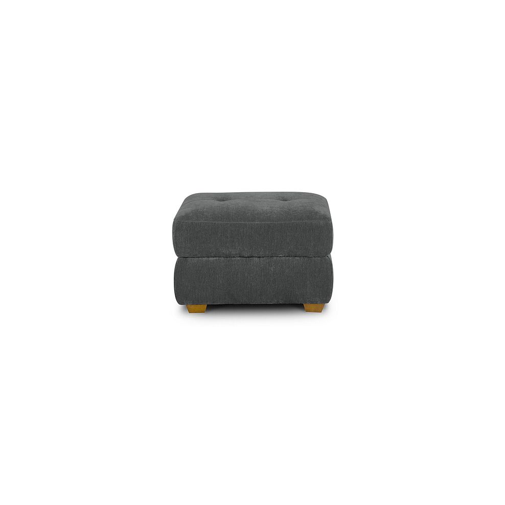 Dylan Storage Footstool in Darwin Charcoal Fabric 3