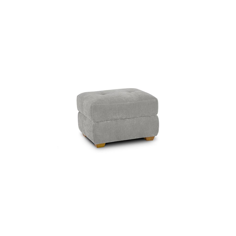 Dylan Storage Footstool in Darwin Silver Fabric 1