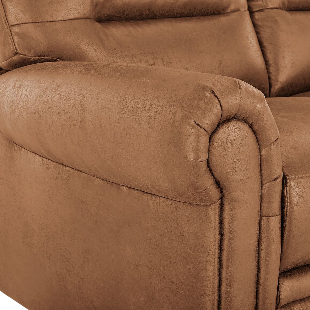 Eastbourne 2 Seater Sofa in Ranch Brown Fabric 6