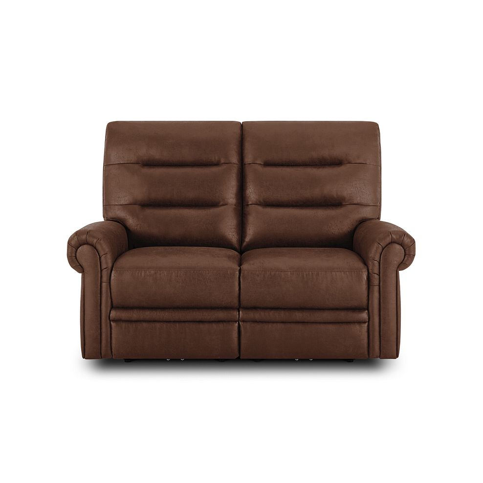 Eastbourne 2 Seater Sofa in Ranch Dark Brown Fabric 3