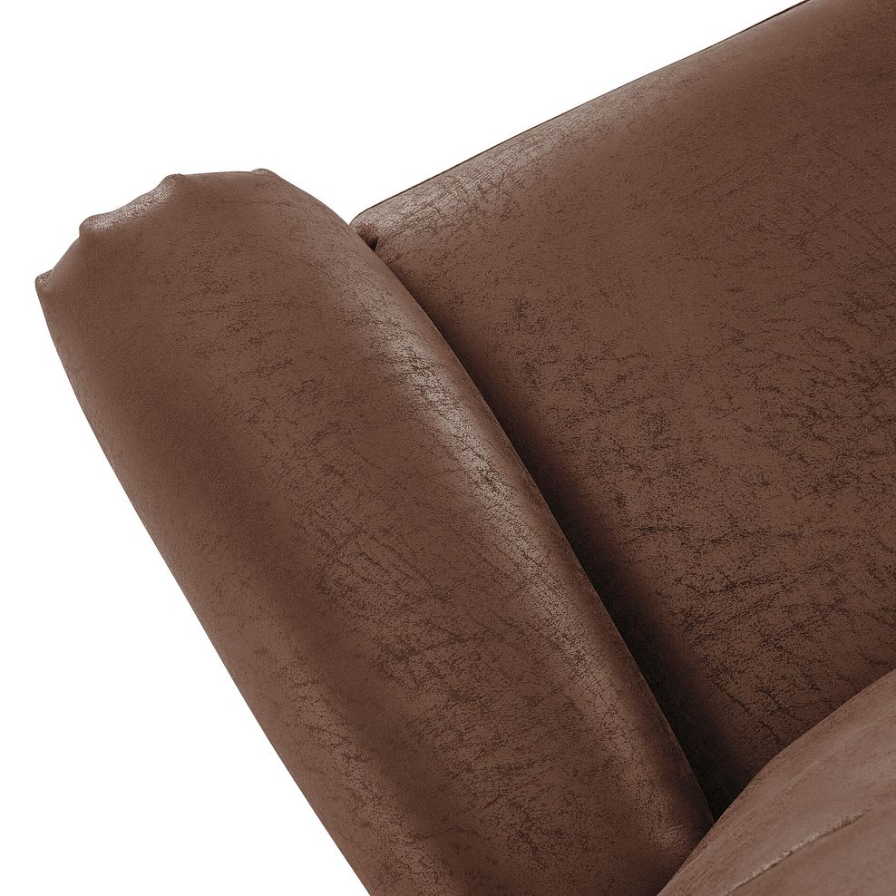 Eastbourne 2 Seater Sofa in Ranch Dark Brown Fabric 6