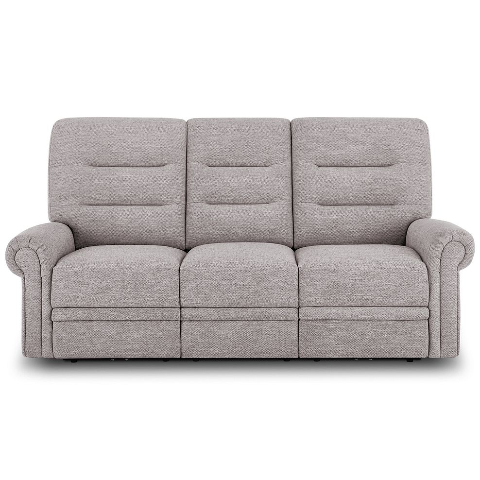 Eastbourne 3 Seater Sofa in Andaz Silver Fabric 2