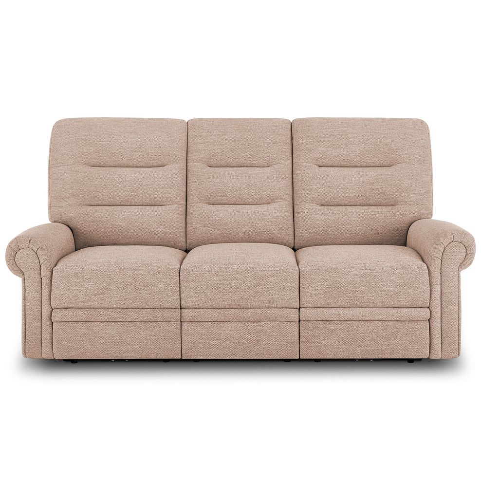 Eastbourne 3 Seater Sofa in Jetta Beige Fabric Thumbnail 3