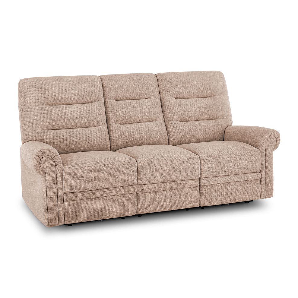 Eastbourne 3 Seater Sofa in Jetta Beige Fabric Thumbnail 2