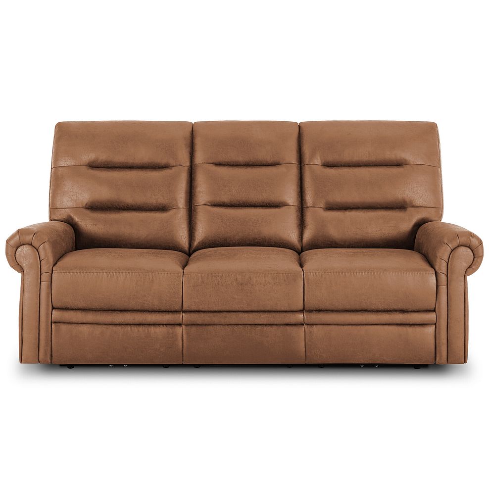 Eastbourne 3 Seater Sofa in Ranch Brown Fabric 2