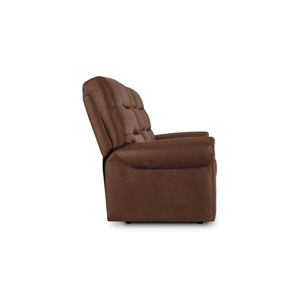 Eastbourne 3 Seater Sofa in Ranch Dark Brown Fabric 5