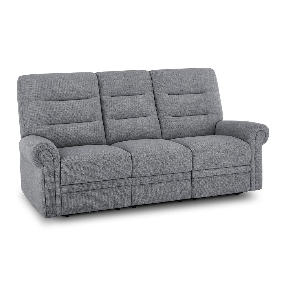 Eastbourne 3 Seater Sofa in Santos Steel Fabric 1