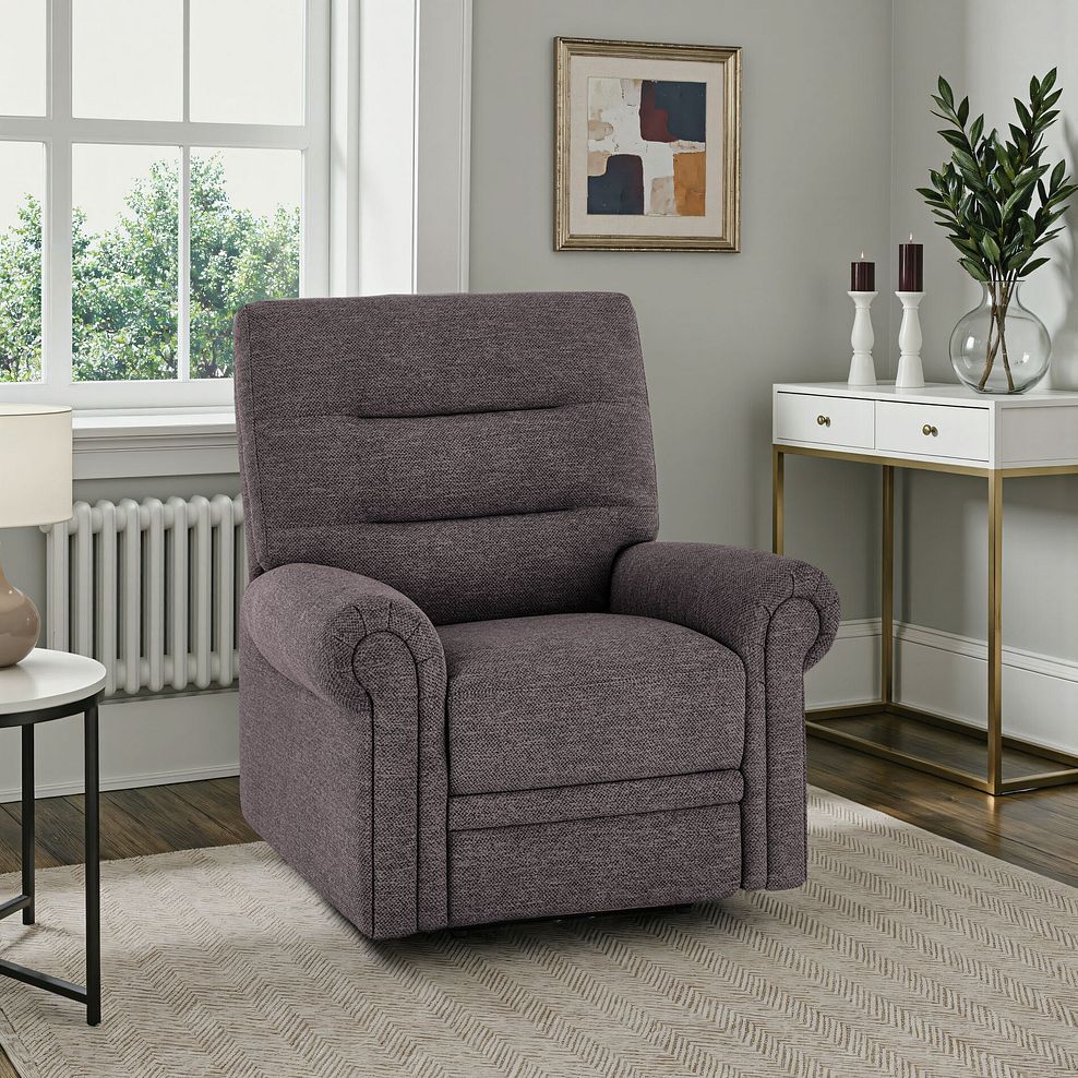 Eastbourne Armchair in Andaz Charcoal Fabric 1