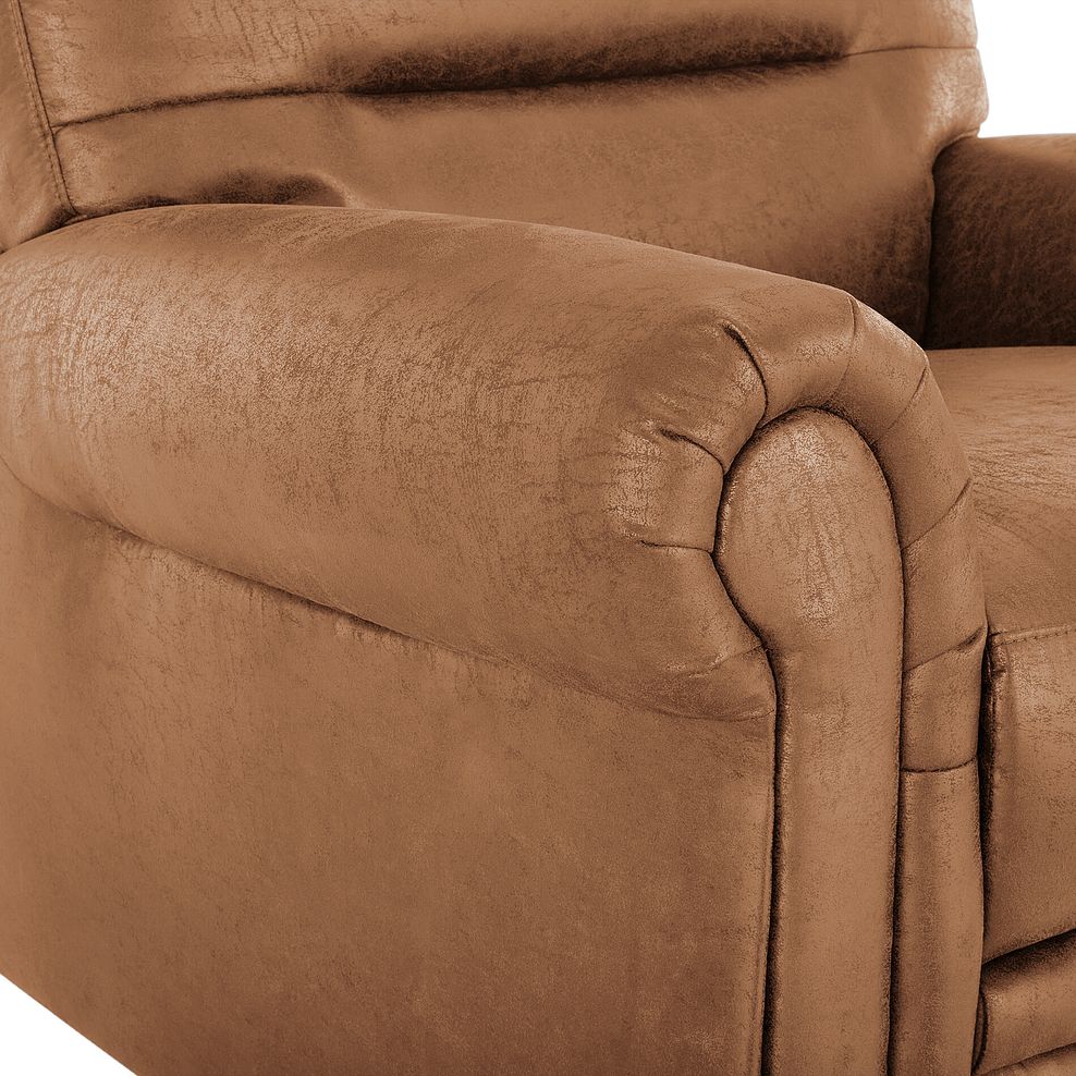 Eastbourne Armchair in Ranch Brown Fabric 5