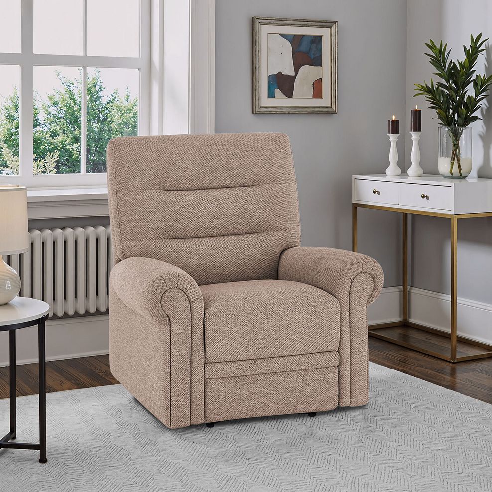 Eastbourne Armchair in Dorset Beige Fabric 1