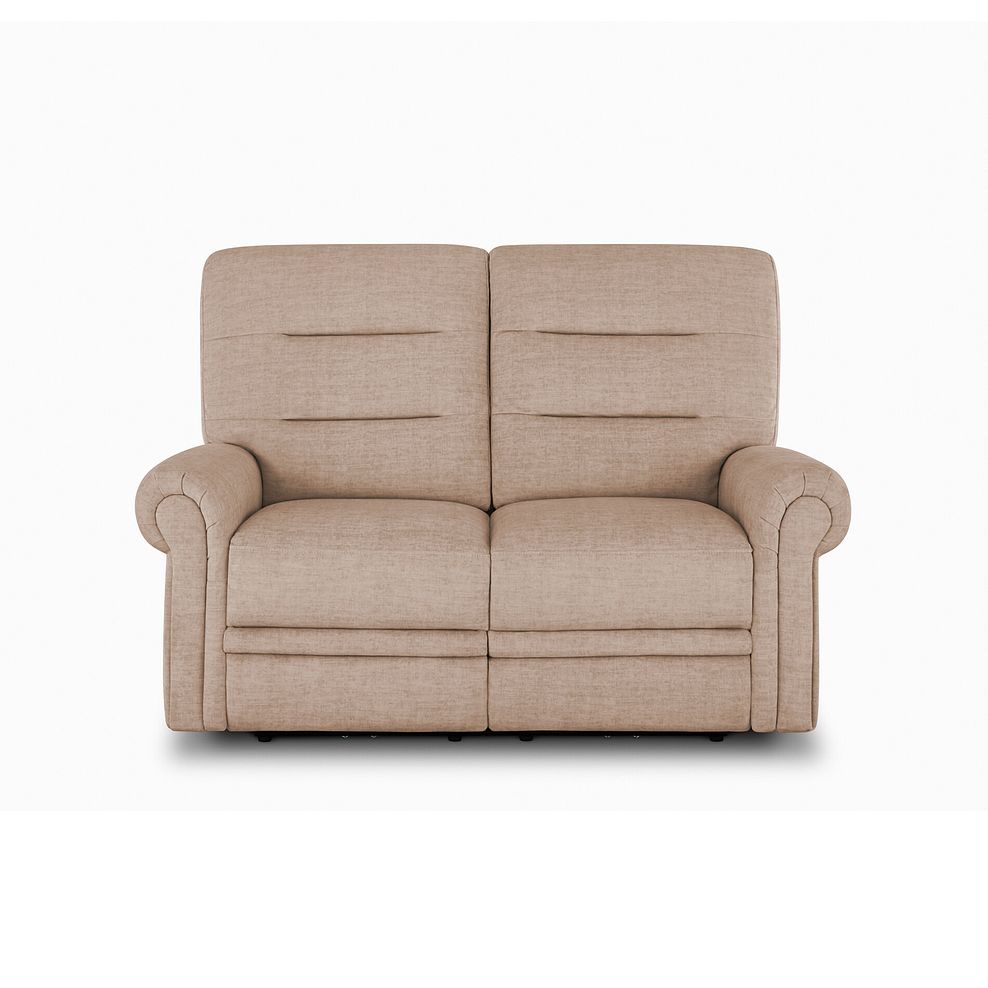 Eastbourne 2 Seater Sofa in Plush Beige Fabric Thumbnail 2