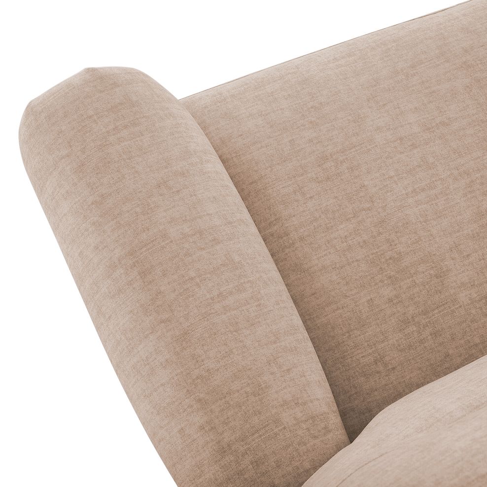 Eastbourne 2 Seater Sofa in Plush Beige Fabric 6