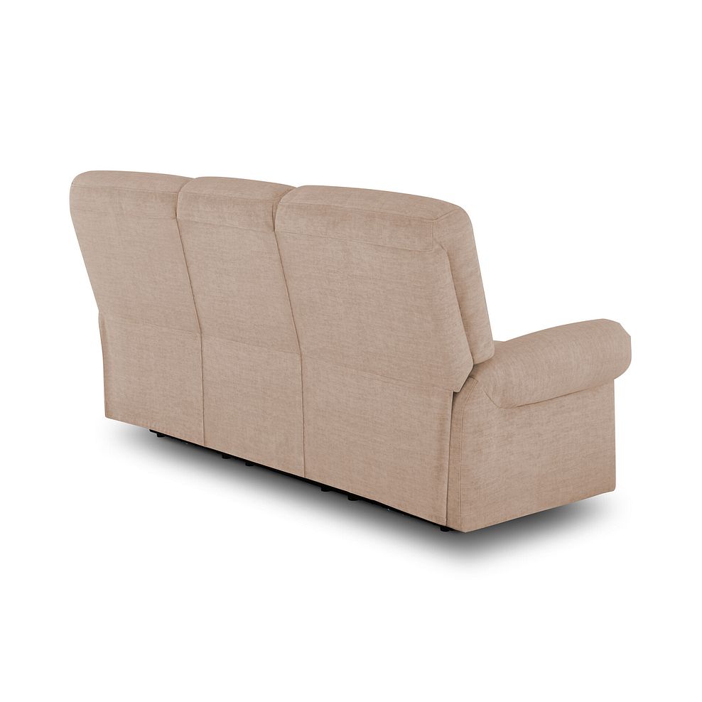 Eastbourne 3 Seater Sofa in Plush Beige Fabric Thumbnail 3