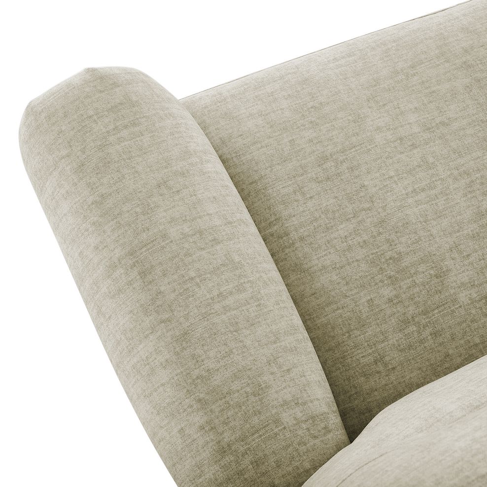 Eastbourne 3 Seater Sofa in Plush Beige Fabric 5