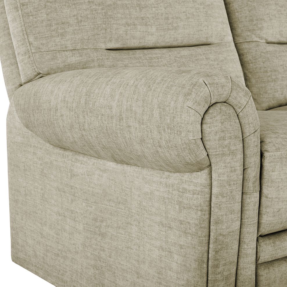 Eastbourne 3 Seater Sofa in Plush Beige Fabric 8
