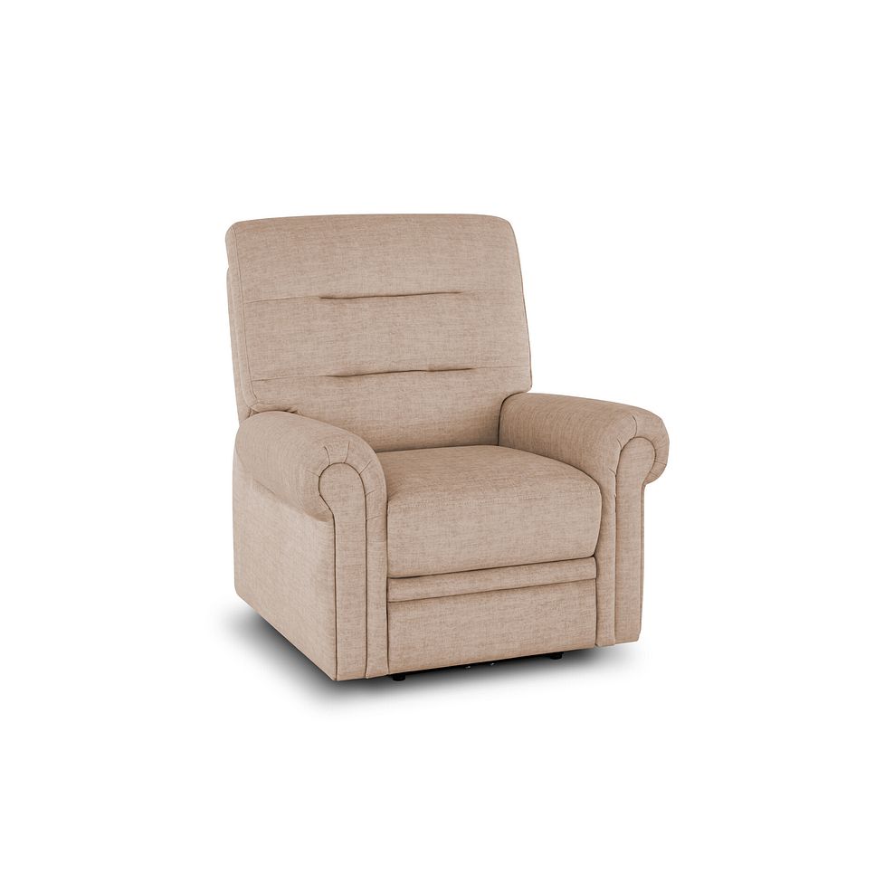 Eastbourne Armchair in Plush Beige Fabric 1