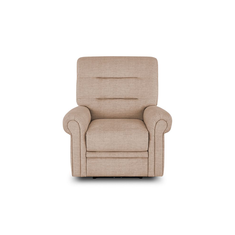 Eastbourne Armchair in Plush Beige Fabric 2