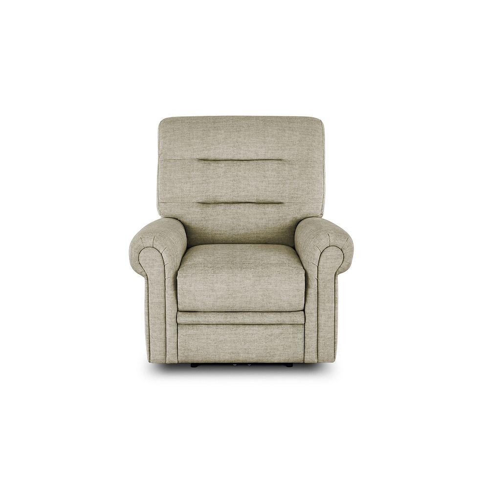 Eastbourne Armchair in Plush Beige Fabric 2