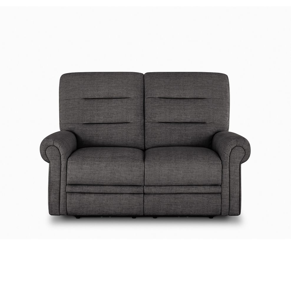 Eastbourne 2 Seater Sofa in Plush Charcoal Fabric 2