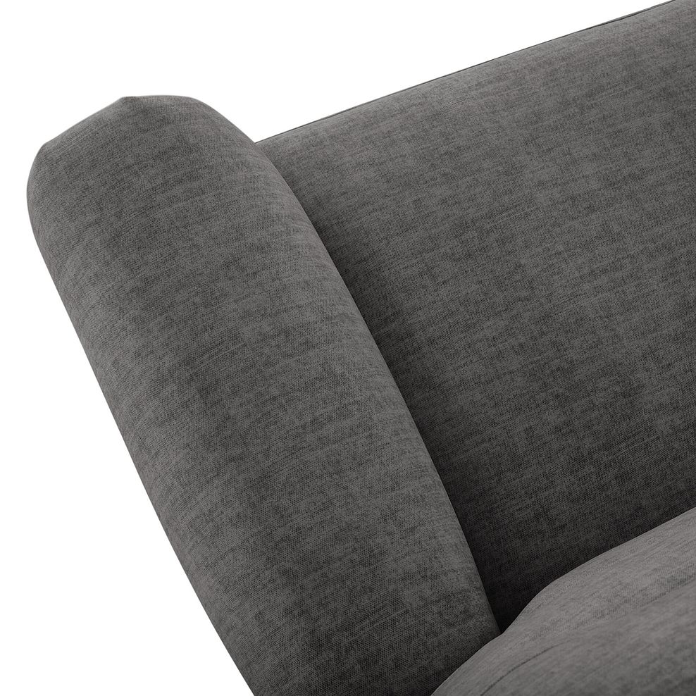 Eastbourne 2 Seater Sofa in Plush Charcoal Fabric 6