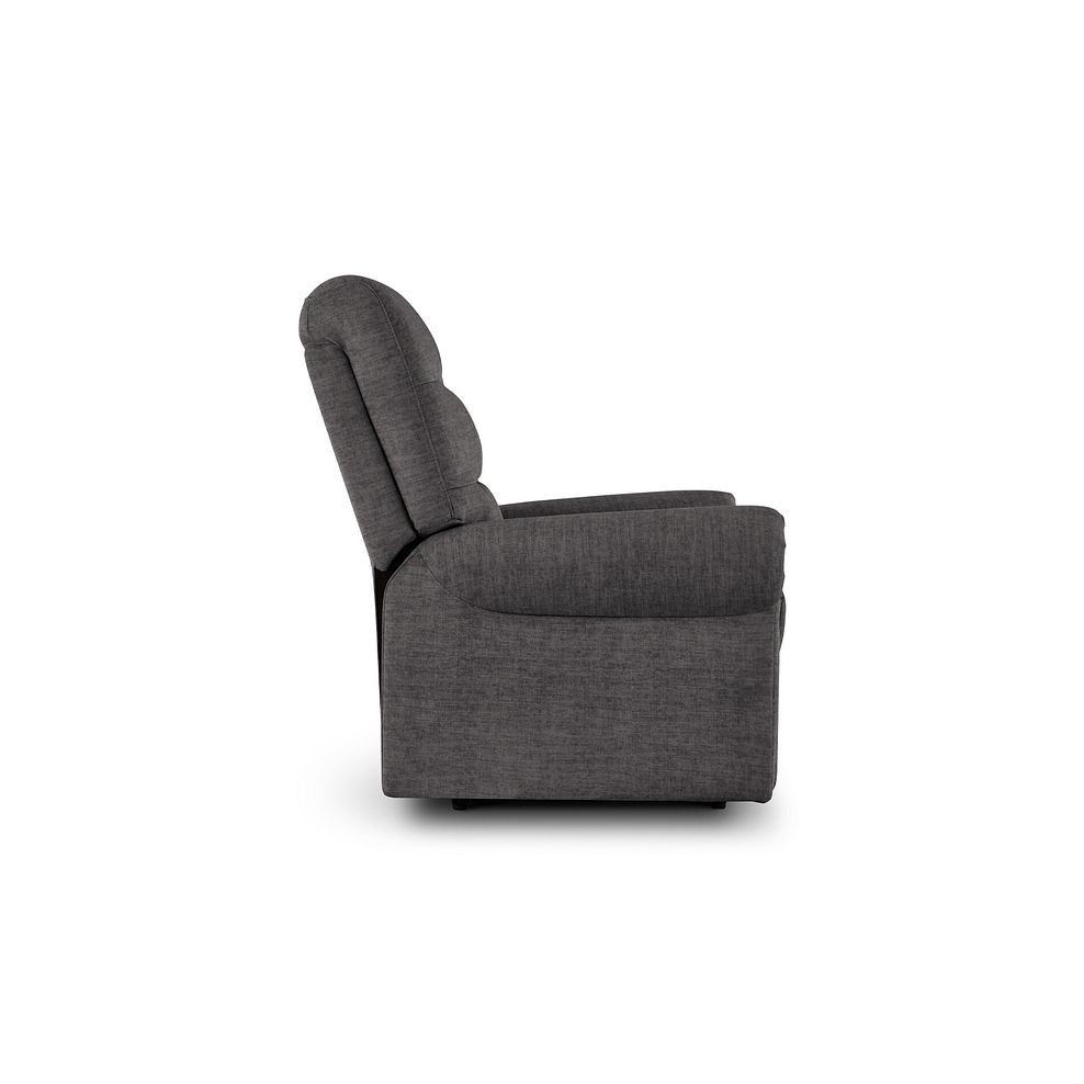 Eastbourne Armchair in Plush Charcoal Fabric 4