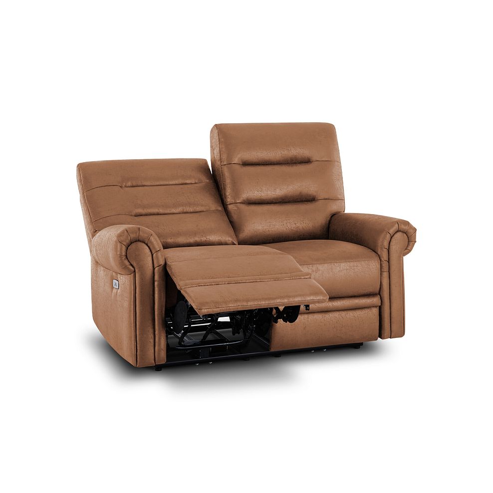 Eastbourne Recliner 2 Seater with USB - Ranch Brown Fabric 4