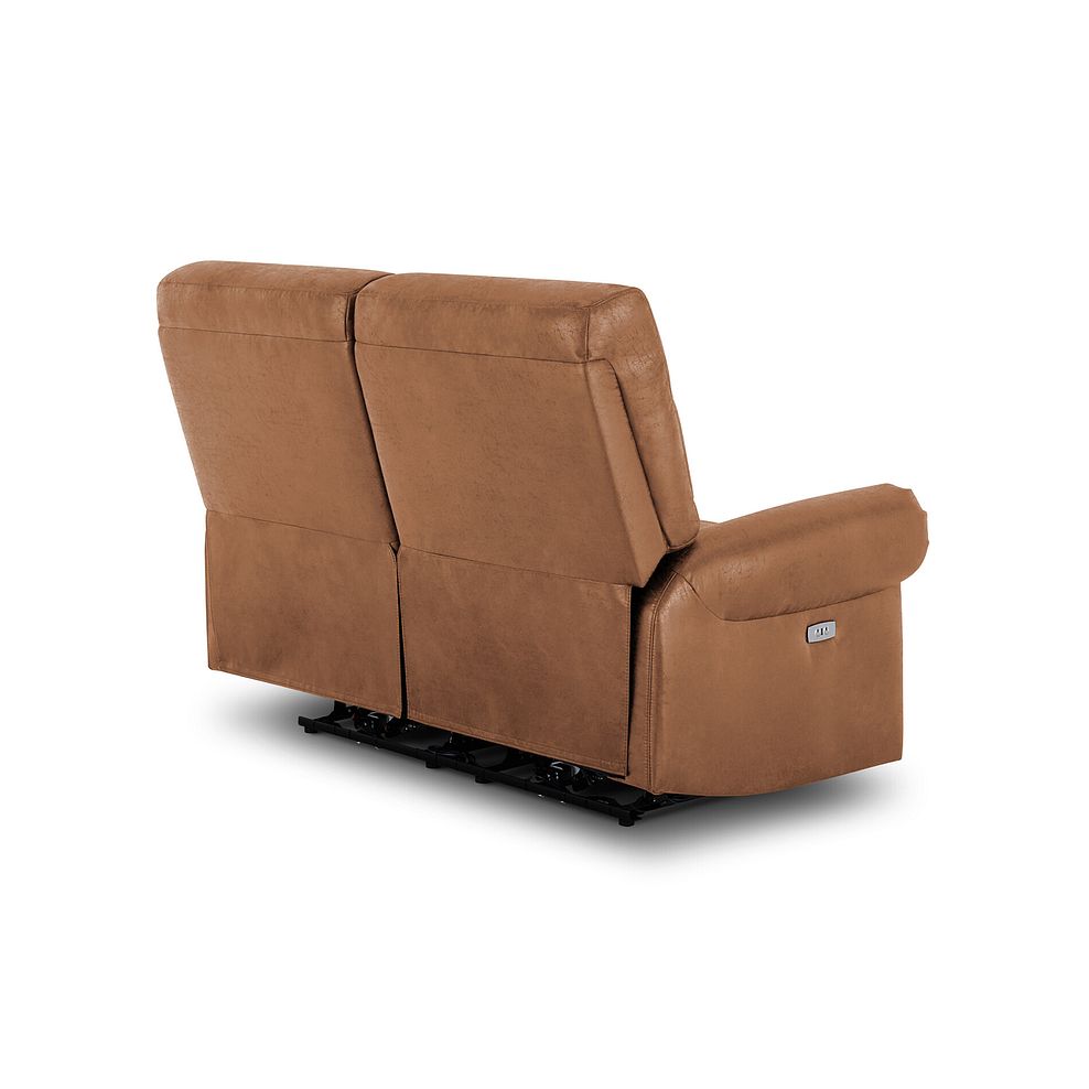 Eastbourne Recliner 2 Seater with USB - Ranch Brown Fabric 6