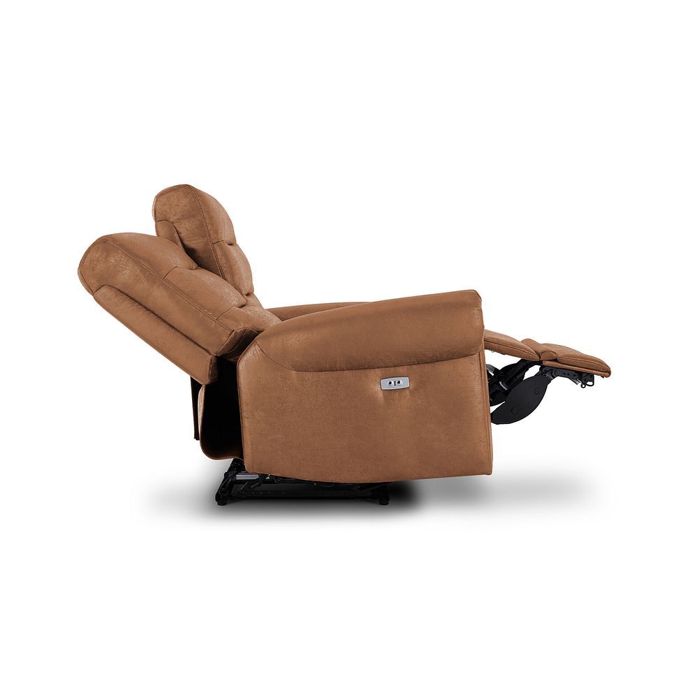 Eastbourne Recliner 2 Seater with USB - Ranch Brown Fabric 8