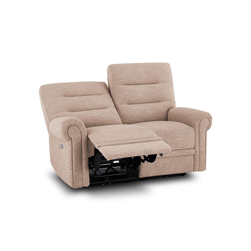 Eastbourne Recliner 2 Seater with USB in Jetta Beige Fabric 7