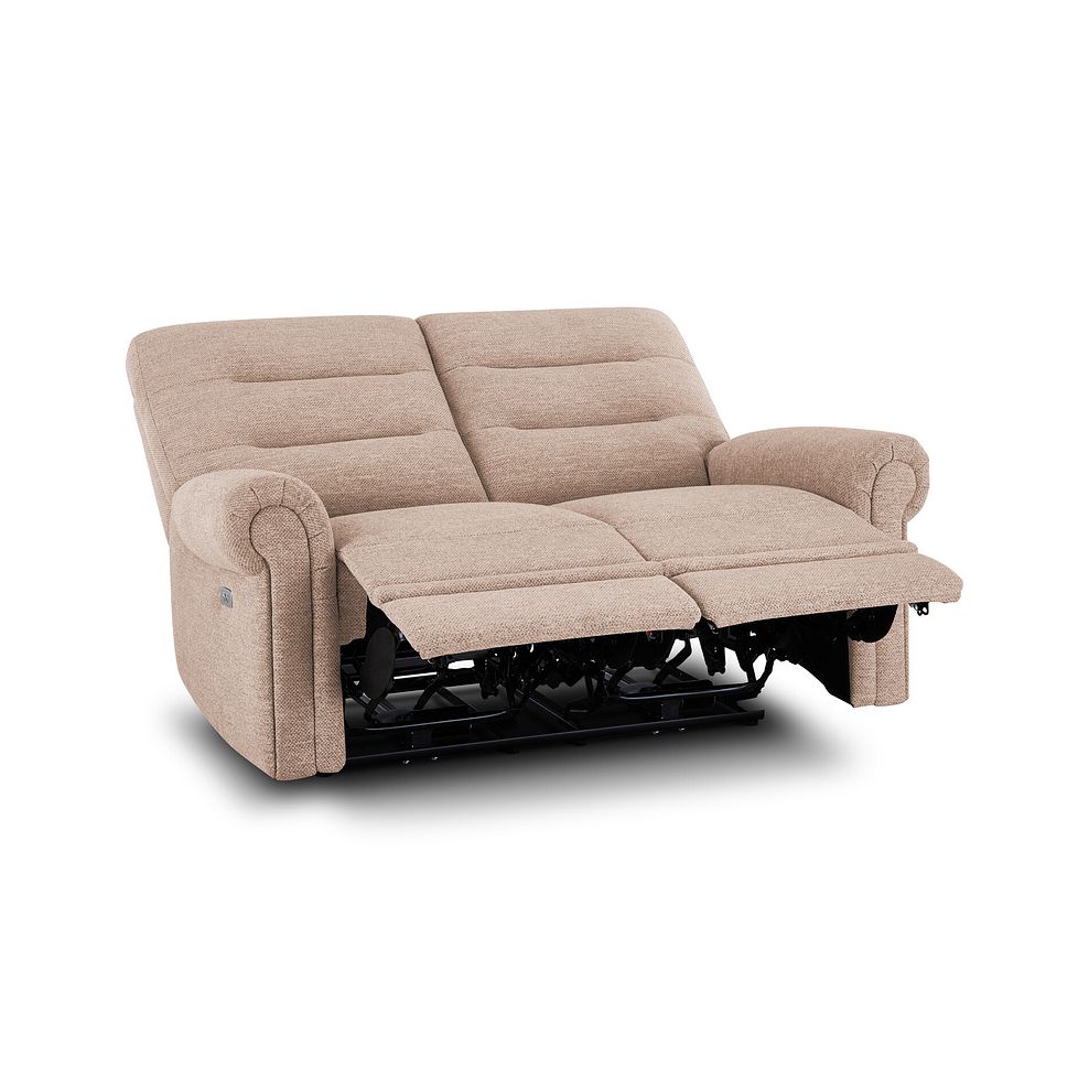 Eastbourne Recliner 2 Seater with USB in Jetta Beige Fabric 8