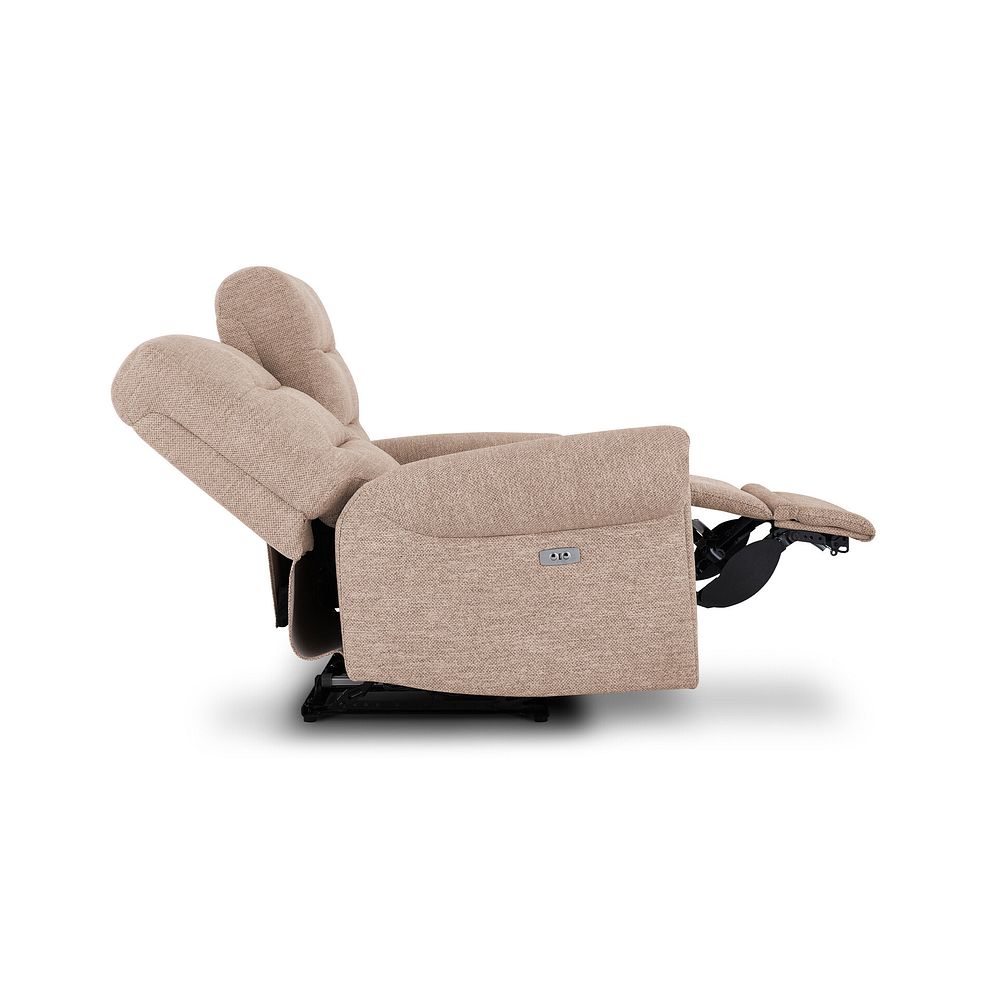 Eastbourne Recliner 2 Seater with USB in Jetta Beige Fabric 11
