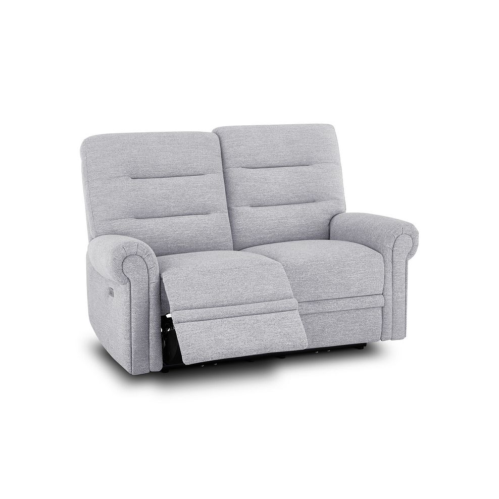 Eastbourne Recliner 2 Seater with USB in Keswick Dove Fabric 3