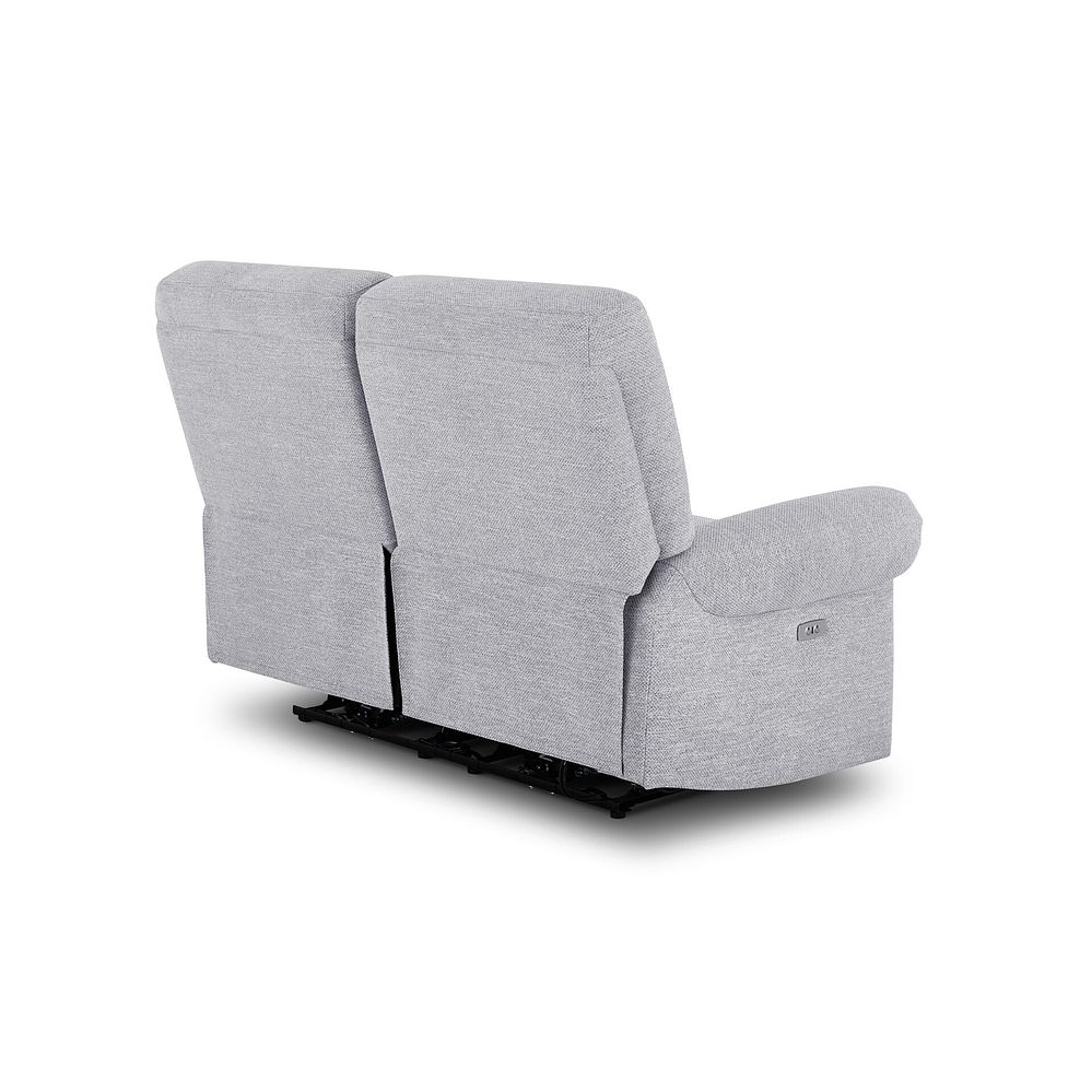 Eastbourne Recliner 2 Seater with USB in Keswick Dove Fabric 6