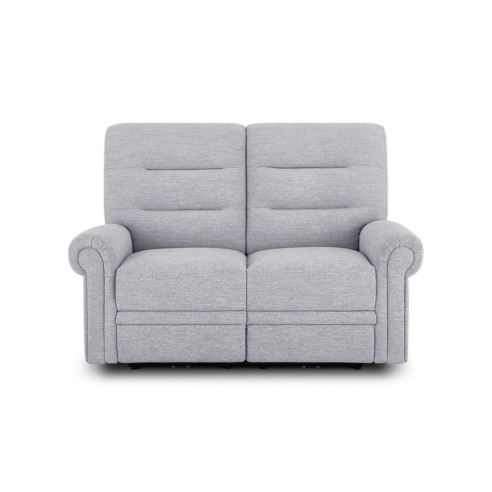 Eastbourne Recliner 2 Seater with USB in Keswick Dove Fabric 2