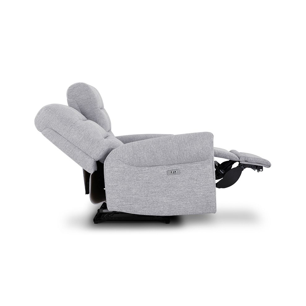 Eastbourne Recliner 2 Seater with USB in Keswick Dove Fabric 8