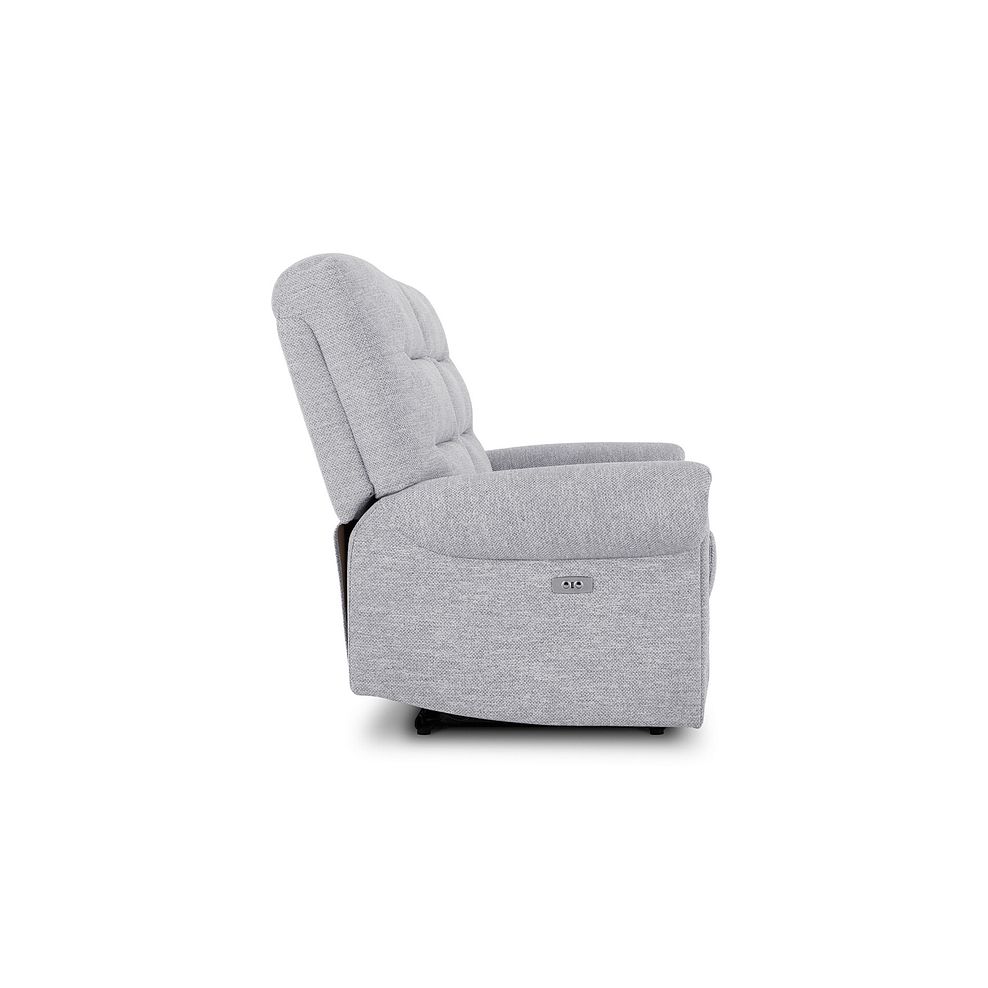 Eastbourne Recliner 2 Seater with USB in Keswick Dove Fabric 7