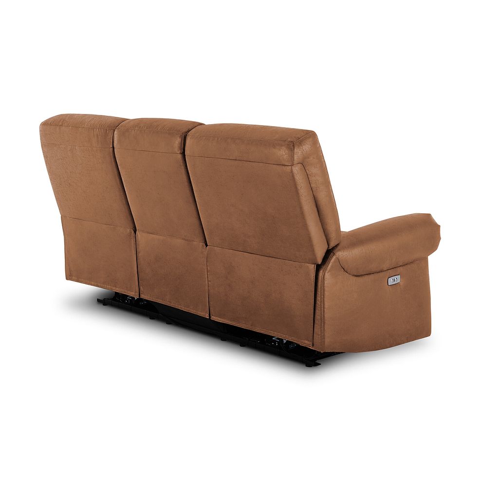 Eastbourne Recliner 3 Seater with USB - Ranch Brown Fabric 6