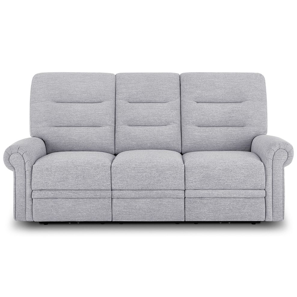 Eastbourne Recliner 3 Seater with USB in Keswick Dove Fabric 2