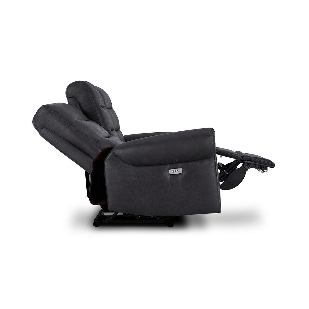 Eastbourne Recliner 3 Seater with USB in Miller Grey Fabric 8