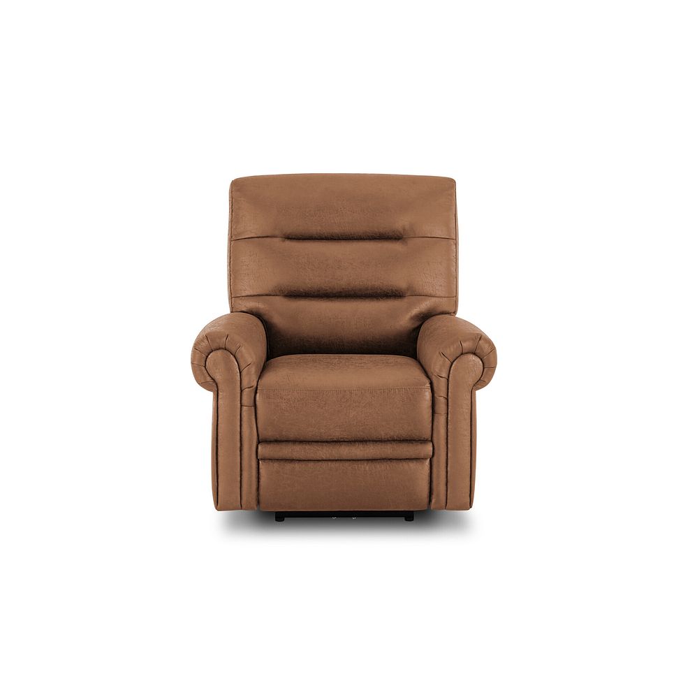 Eastbourne Recliner Armchair with USB - Ranch Brown Fabric 2