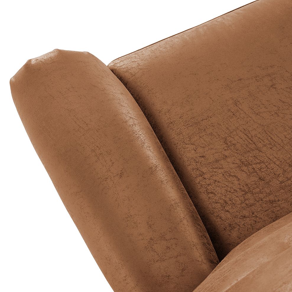 Eastbourne Recliner Armchair with USB - Ranch Brown Fabric 10
