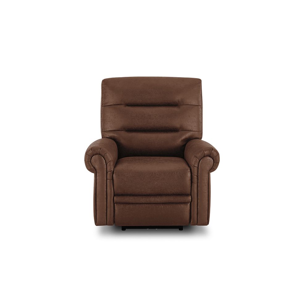 Eastbourne Recliner Armchair with USB - Ranch Dark Brown Fabric 5