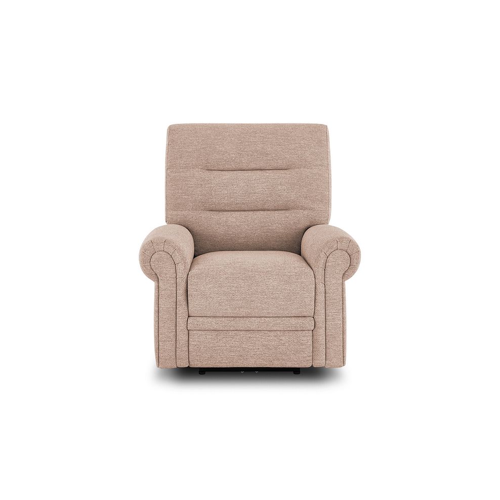 Eastbourne Recliner Armchair with USB in Jetta Beige Fabric 5