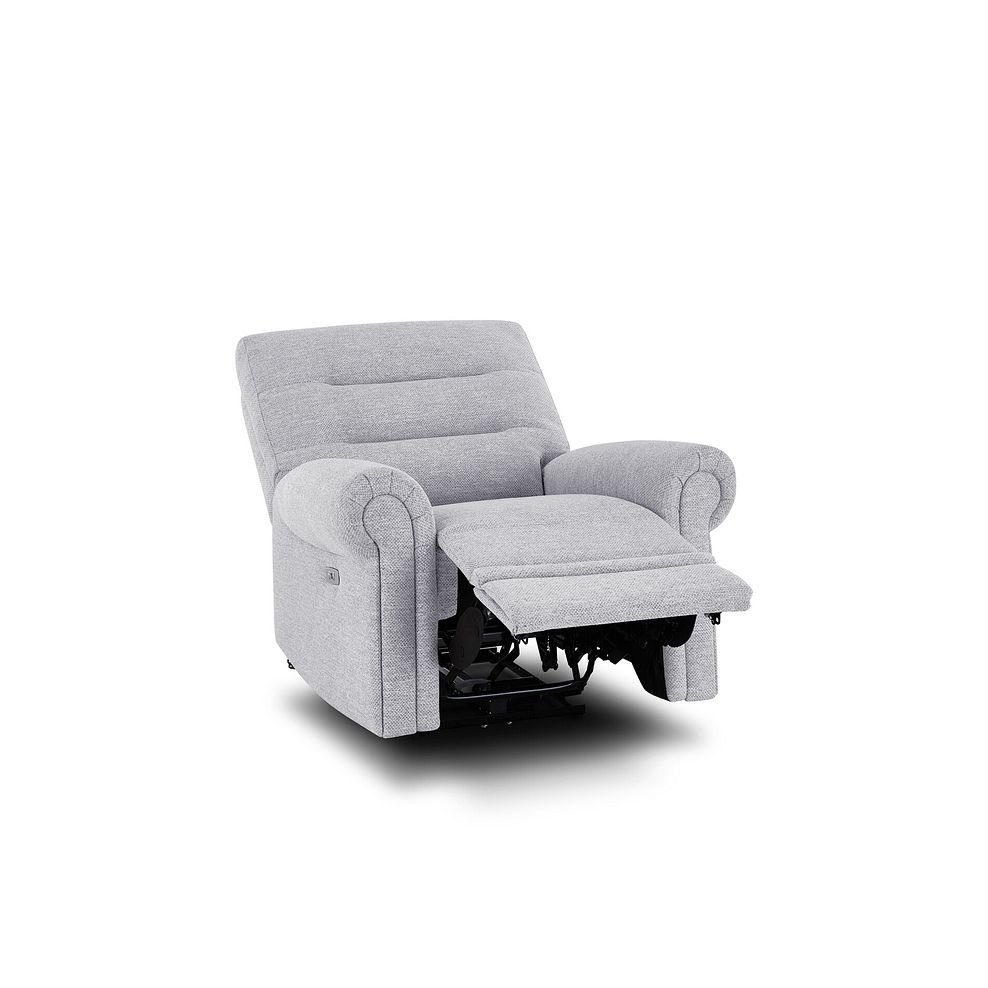 Eastbourne Recliner Armchair with USB in Keswick Dove Fabric 4