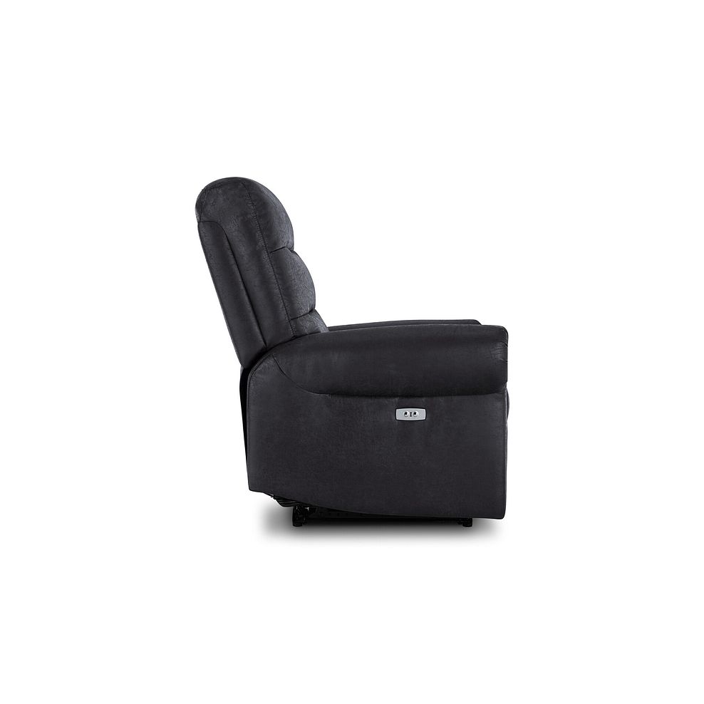 Eastbourne Recliner Armchair with USB in Miller Grey Fabric 6
